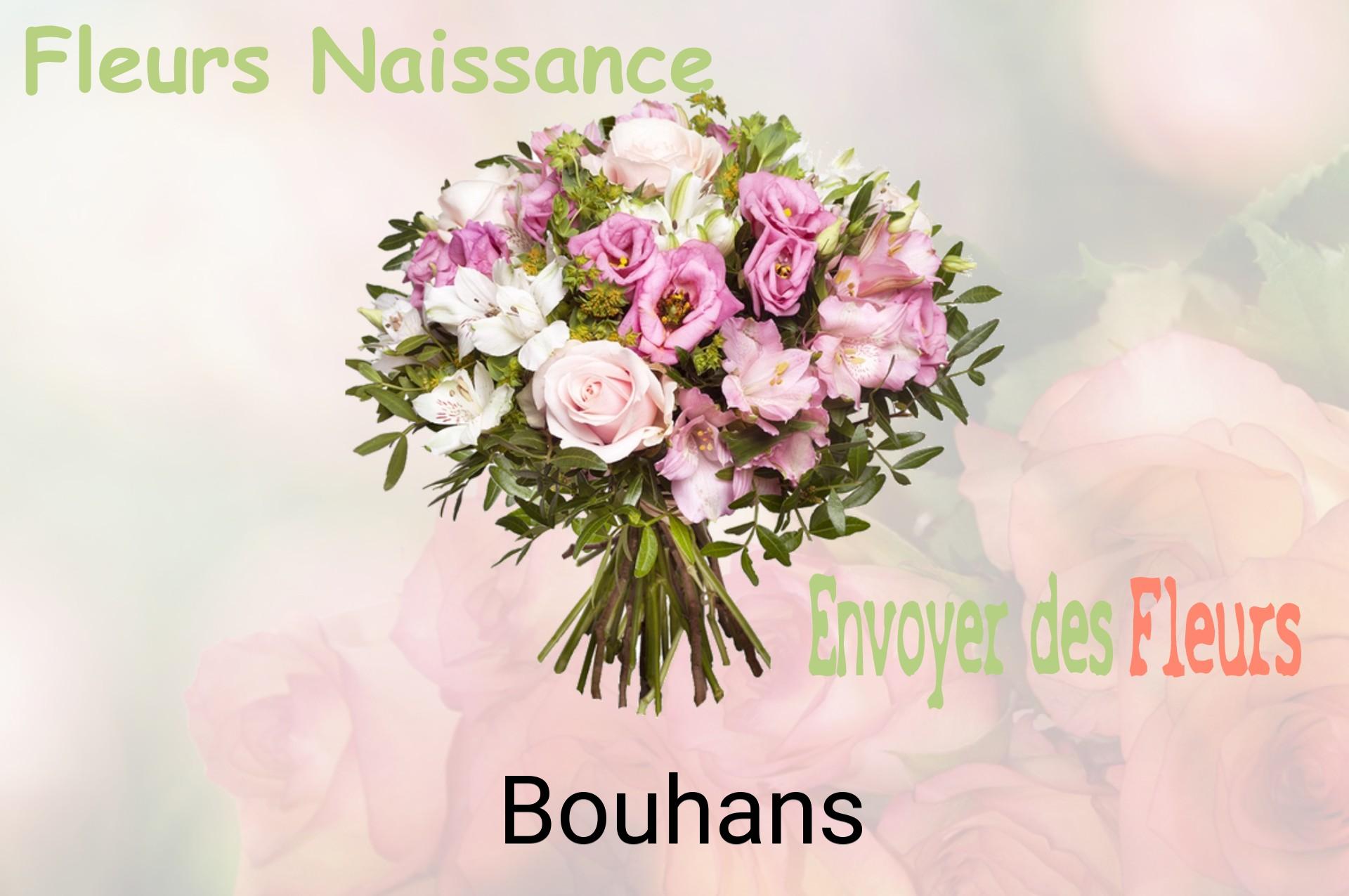 Bouquet de fleurs de naissance livré à Bouhans